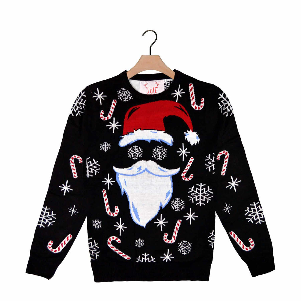 Black Santa Boys and Girls Ugly Christmas Sweater
