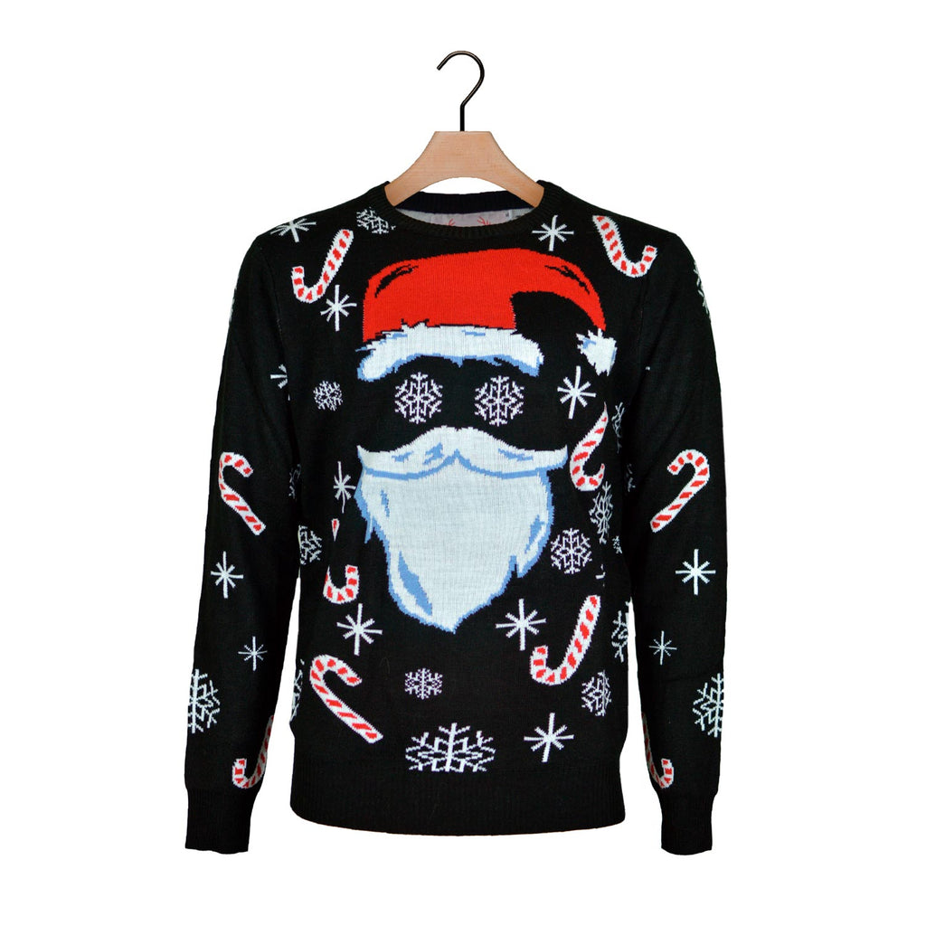 Black Santa Family Ugly Christmas Sweater