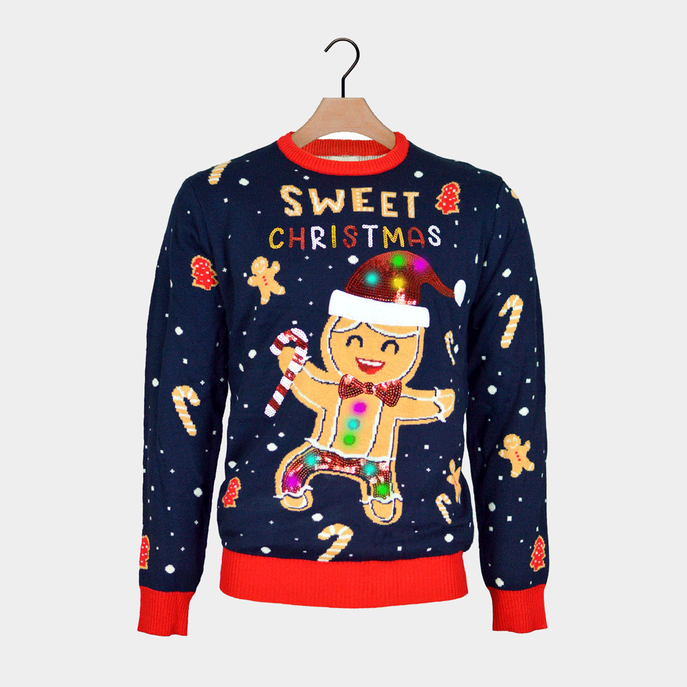 Light Up Ugly Christmas Sweaters for Womens Mens and Kids 2023