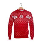 Classic Red Ugly Christmas Sweater with Stars