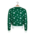 Green Boys and Girls Ugly Christmas Sweater Holly Jolly with Sequins back