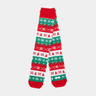 Green, Red and White Unisex Ugly Christmas Socks