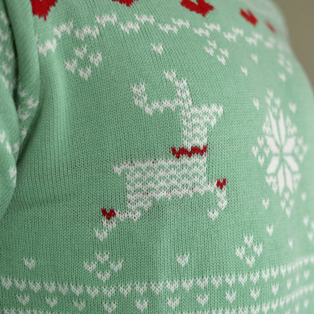 Green Sweet Boys and Girls Ugly Christmas Sweater detail 1