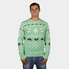 Green Sweet Ugly Christmas Sweater mens