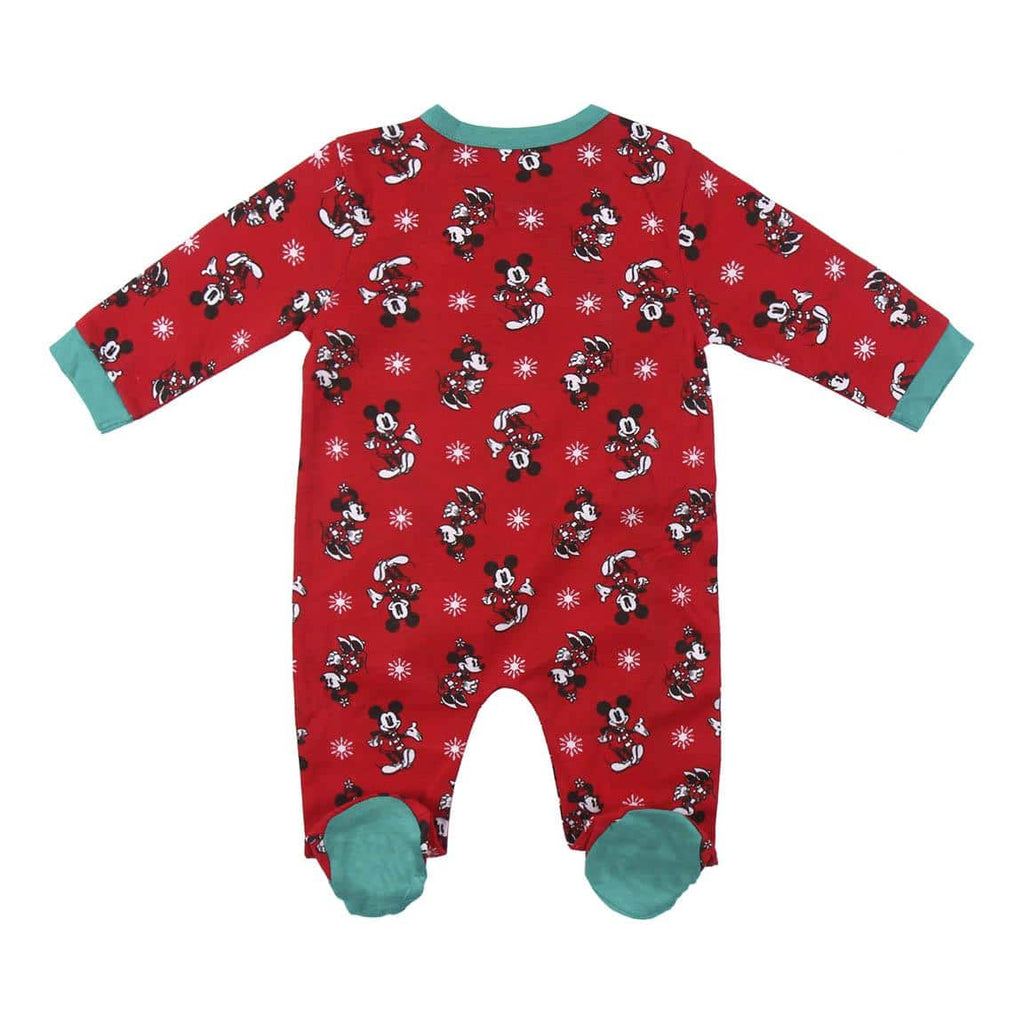 Red Baby Ugly Sleepsuit Disney Mickey Back