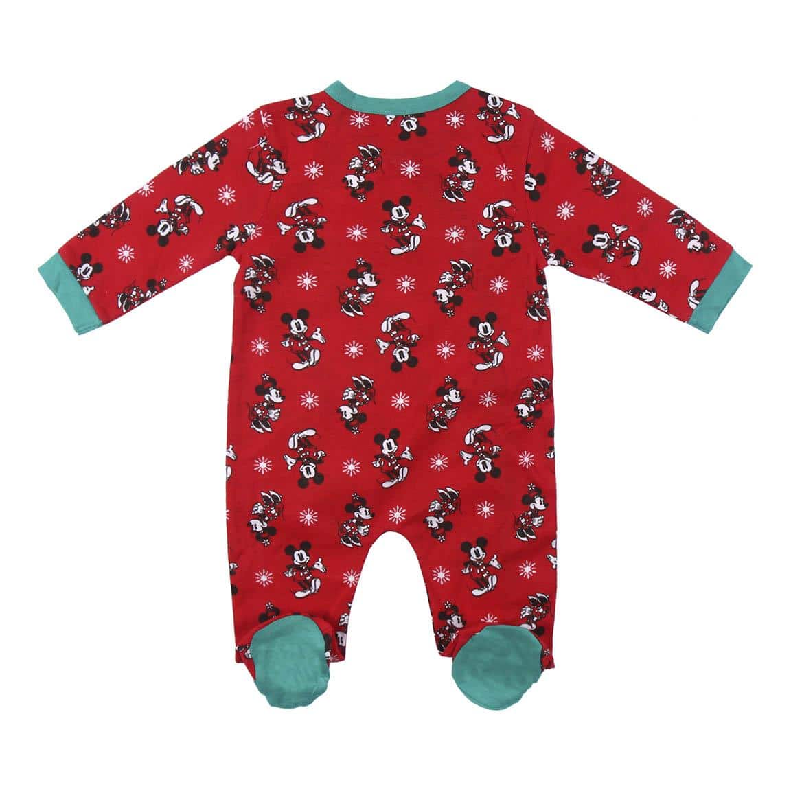 Red Baby Ugly Sleepsuit Mickey Back