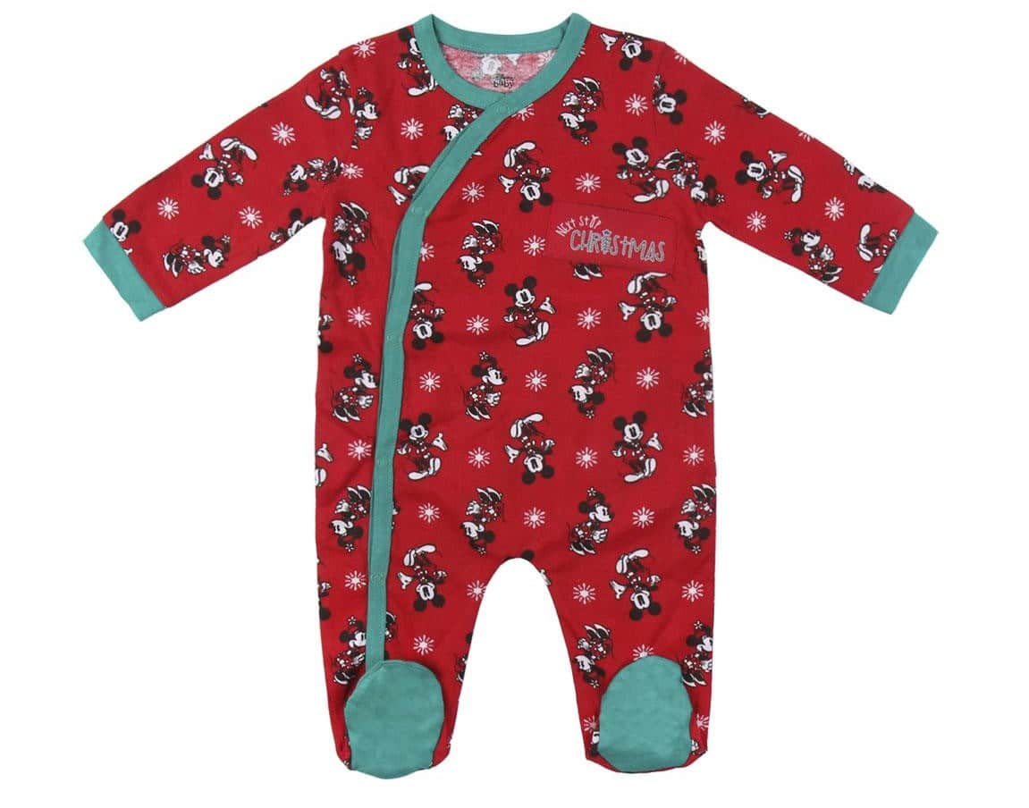 Red Baby Ugly Sleepsuit Mickey