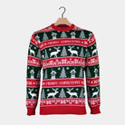 Red and Green Strips Ugly Christmas Sweater