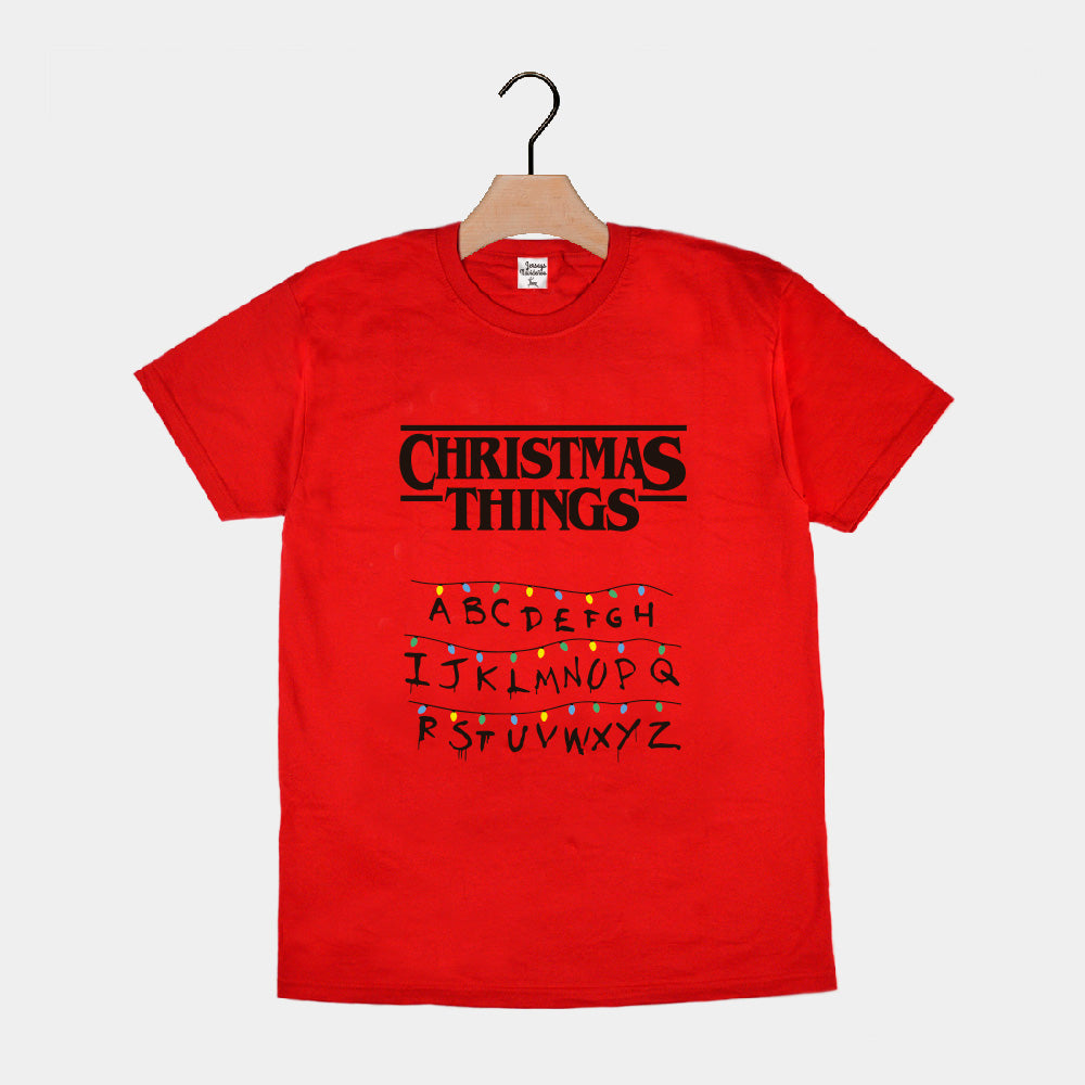 Red Mens and Womens Ugly Christmas Things T-Shirt