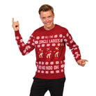 Mens Red Ugly Christmas Sweater Beyoncé Jingle Ladies