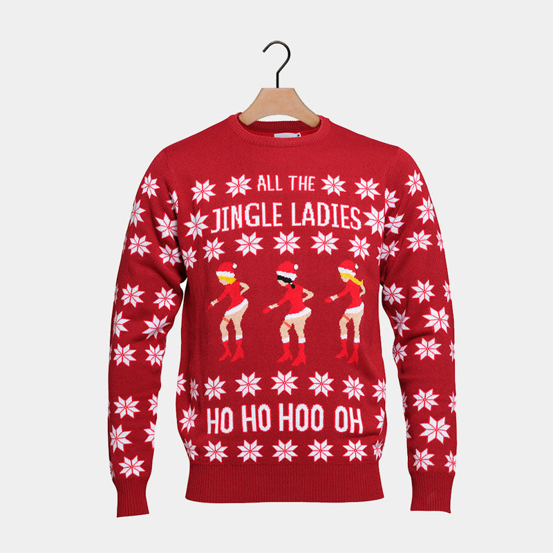 Red Ugly Christmas Sweater Beyoncé Jingle Ladies - 2022 Design – Ugly ...