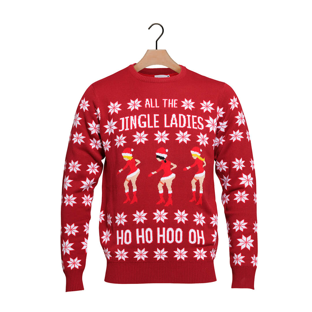 Red Ugly Christmas Sweater Beyoncé Jingle Ladies