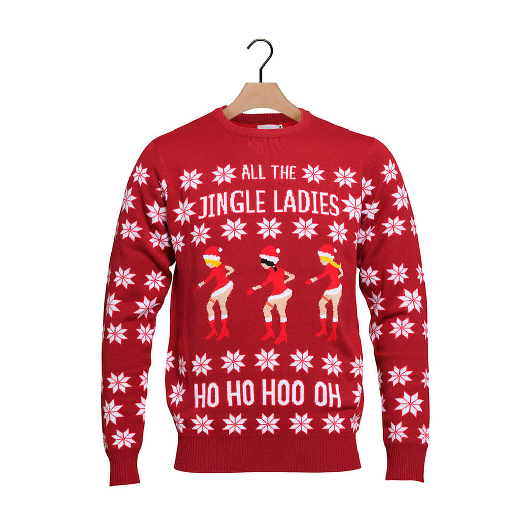 Red Ugly Christmas Sweater Beyoncé Jingle Ladies