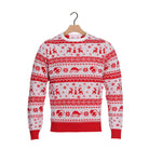 Red and White Strips Ugly Christmas Sweater