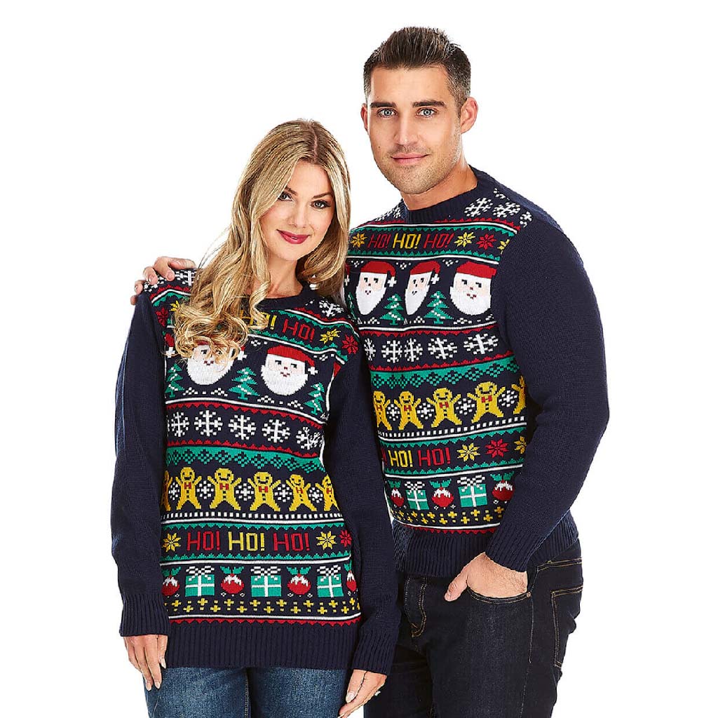 Couples Santa Ho Ho Ho! Ugly Christmas Sweater