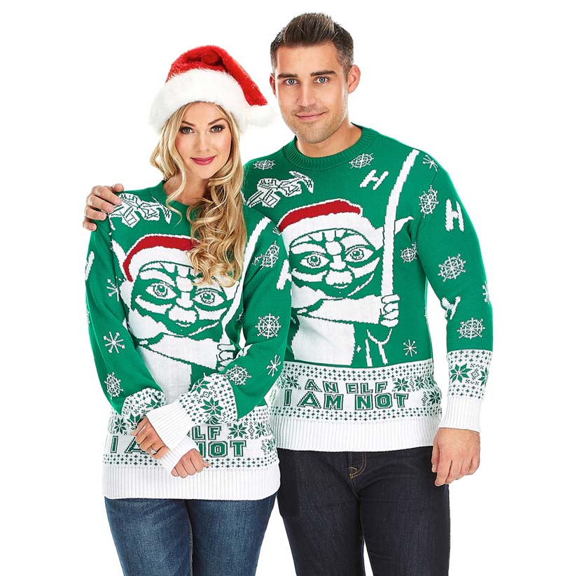 Couples Star Wars Yoda Ugly Christmas Sweater